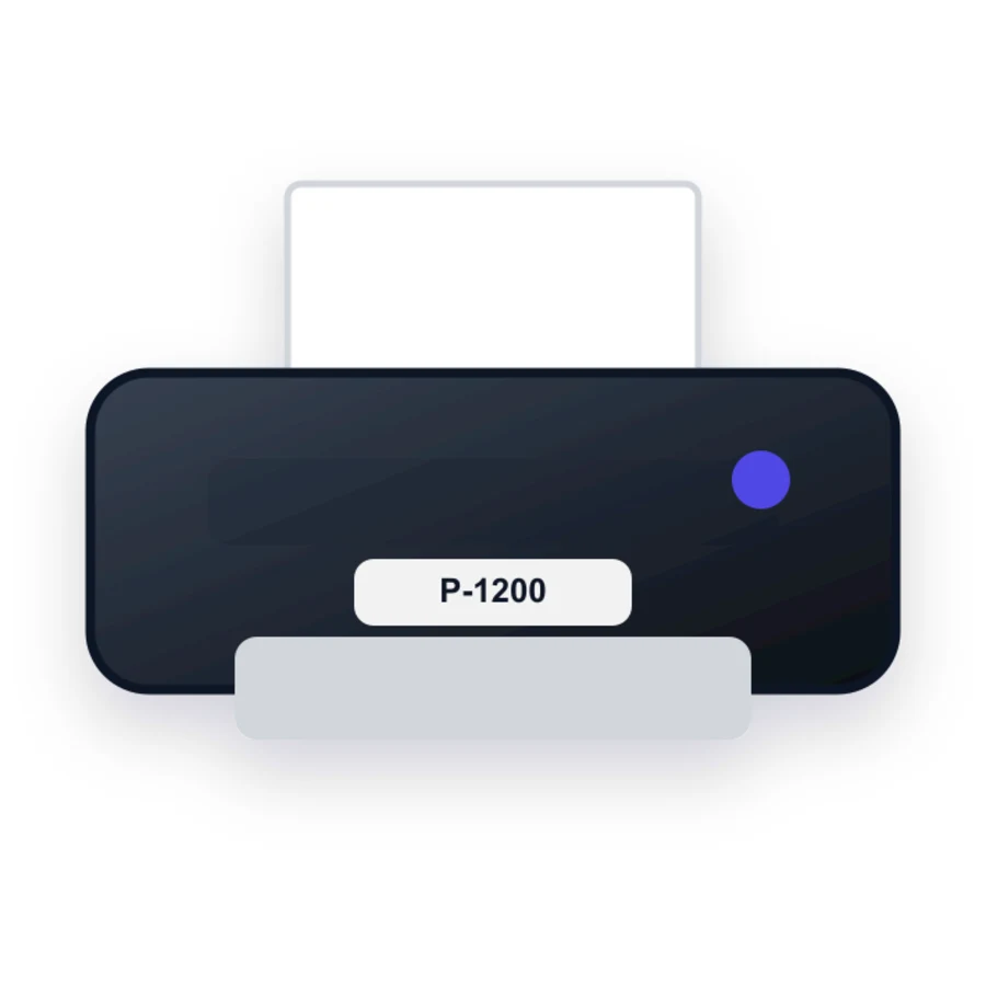 Apollo P-1200 printer illustration