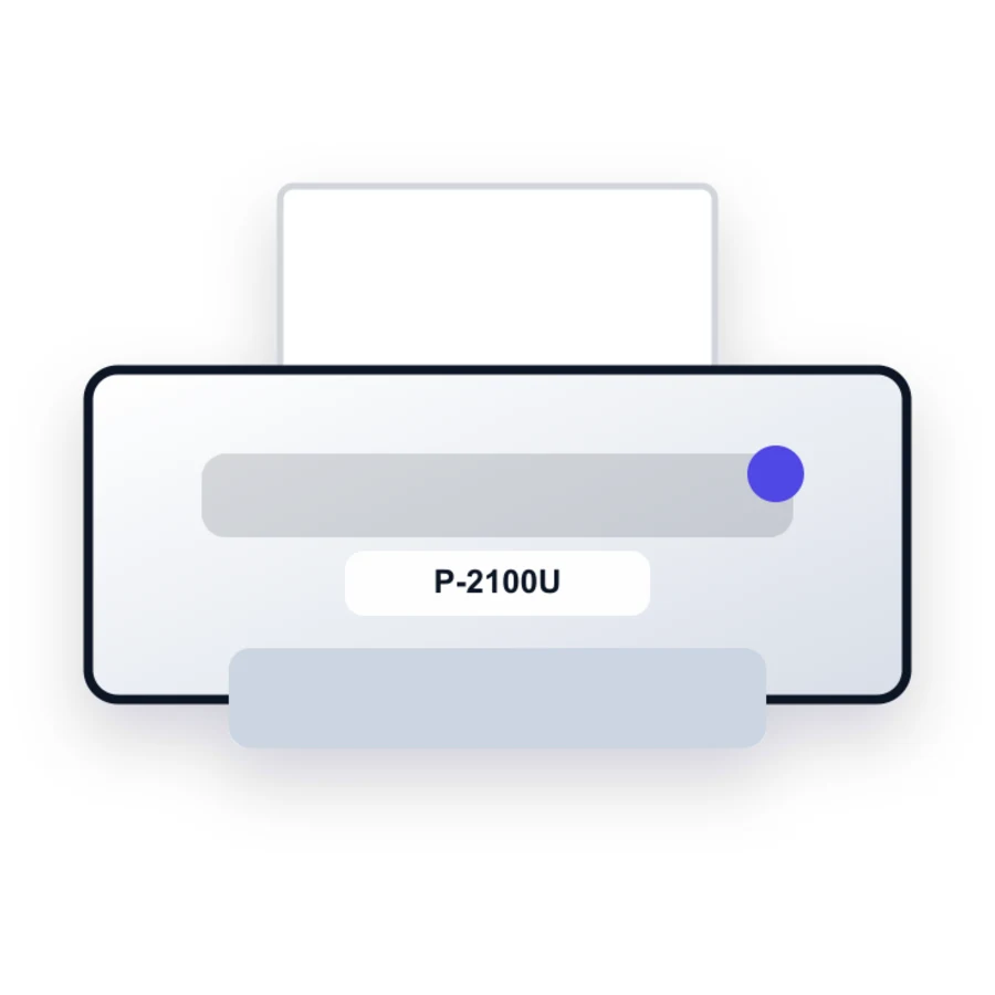 Apollo P-2100U printer illustration