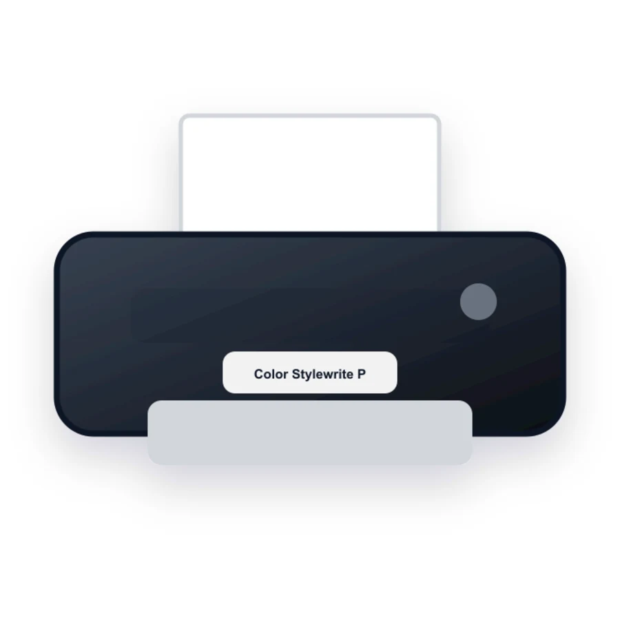 Apple Color Stylewrite Pro printer illustration