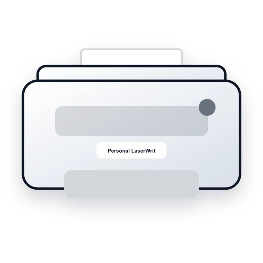 Apple Personal LaserWriter NT printer illustration