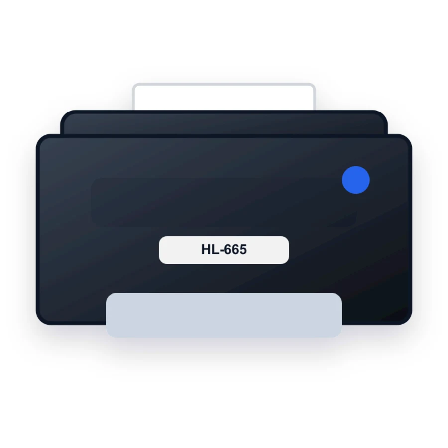 Brother HL-665 printer illustration