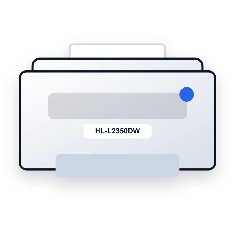 Brother HL-L2350DW printer illustration