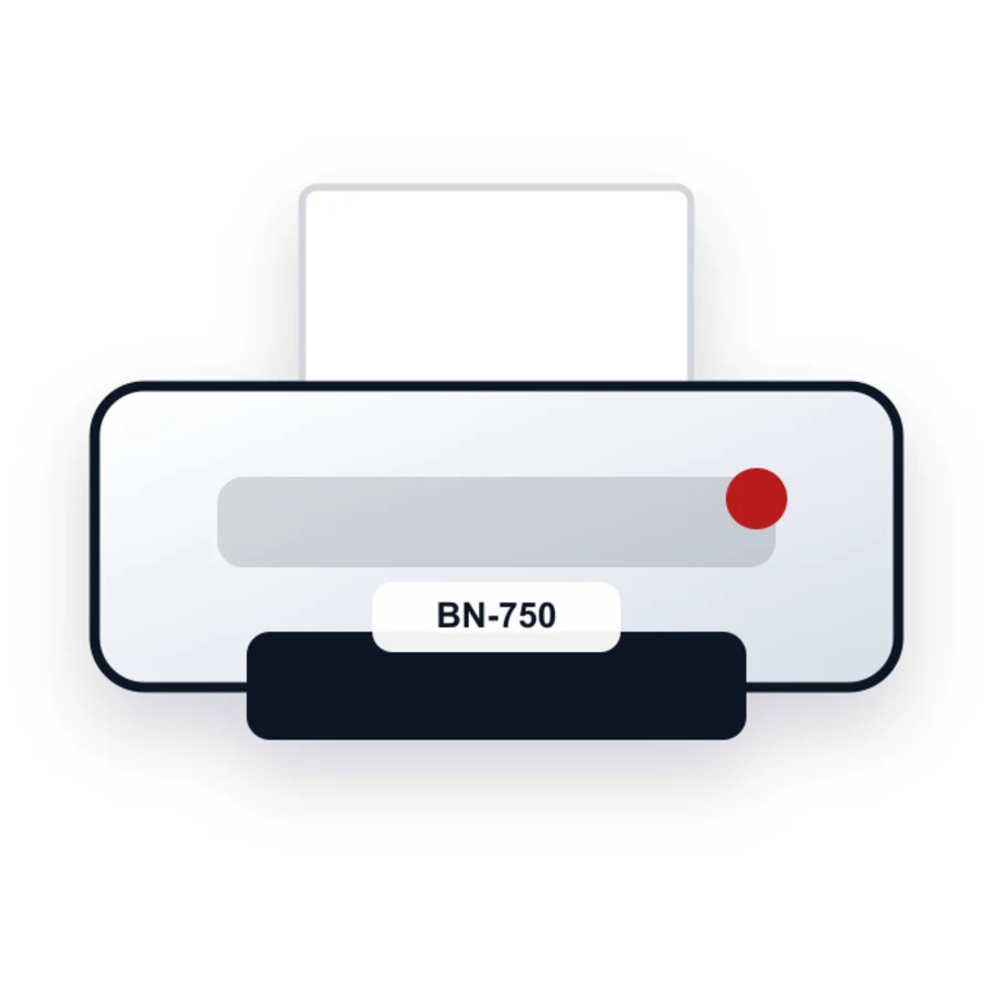 Canon BN-750 printer illustration
