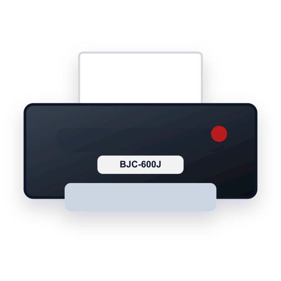 Canon BJC-600J printer illustration