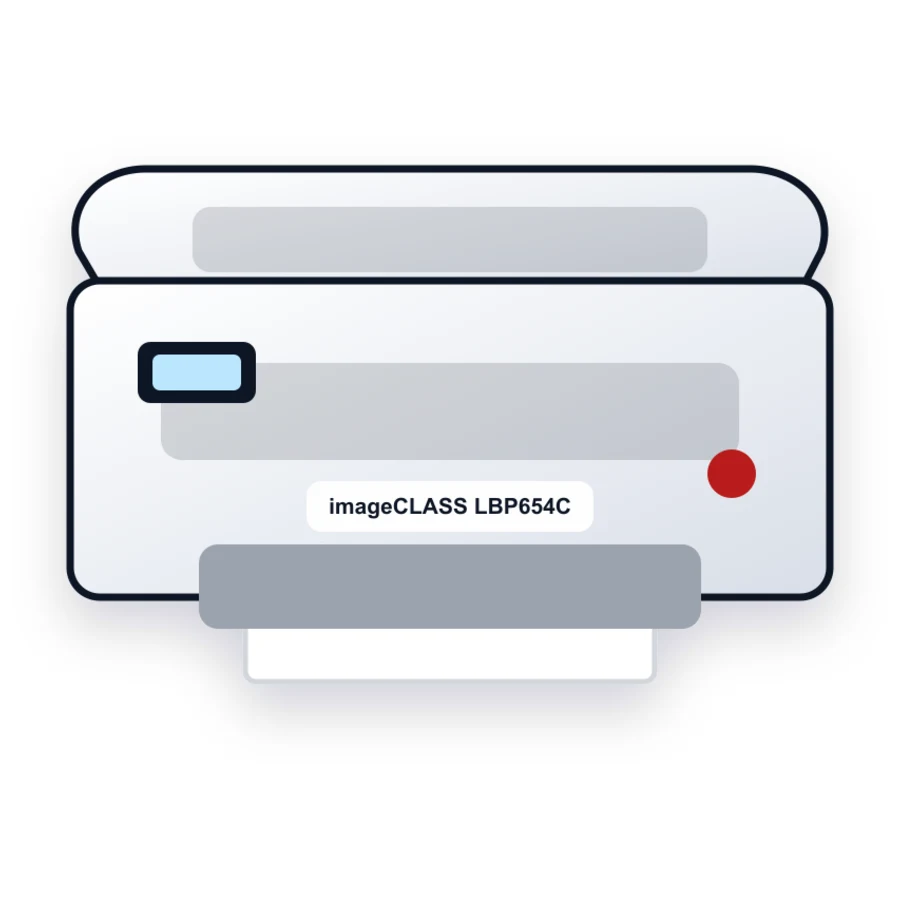 Canon imageCLASS LBP654Cdw printer illustration