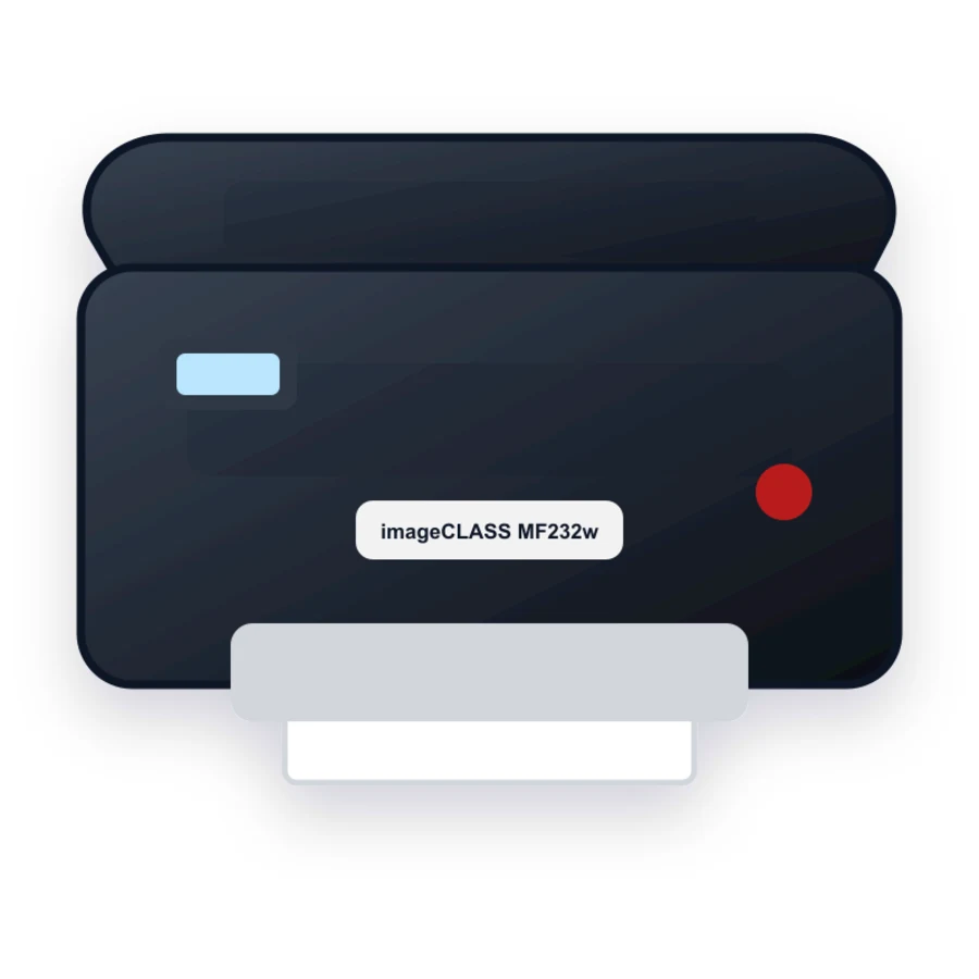Canon imageCLASS MF232w printer illustration
