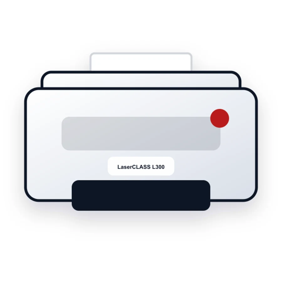Canon LaserCLASS L300 printer illustration