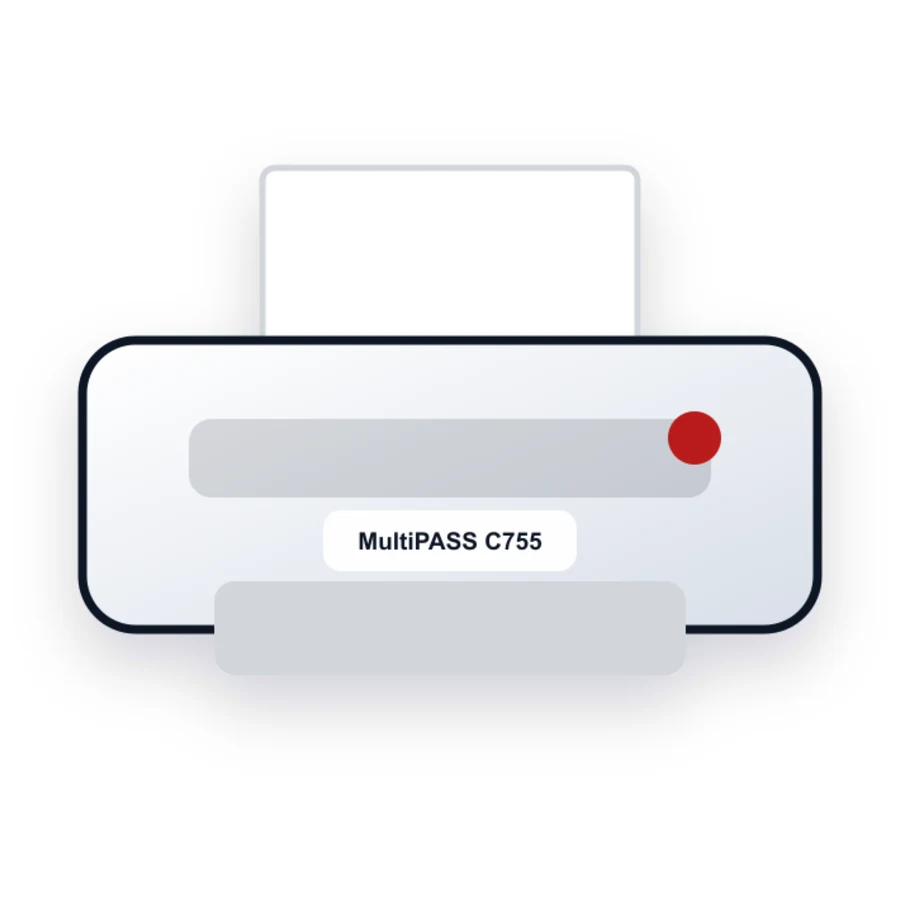 Canon MultiPASS C755 printer illustration