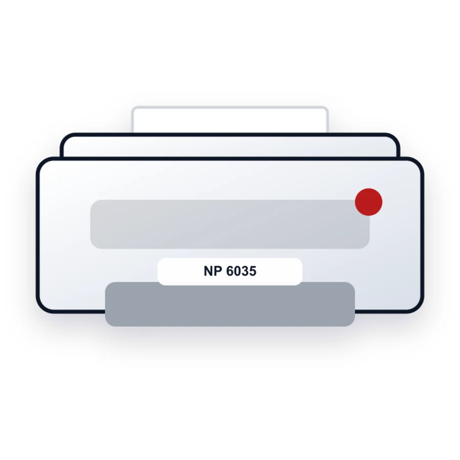 Canon NP 6035 printer illustration