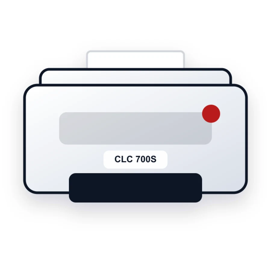 Canon CLC 700S printer illustration