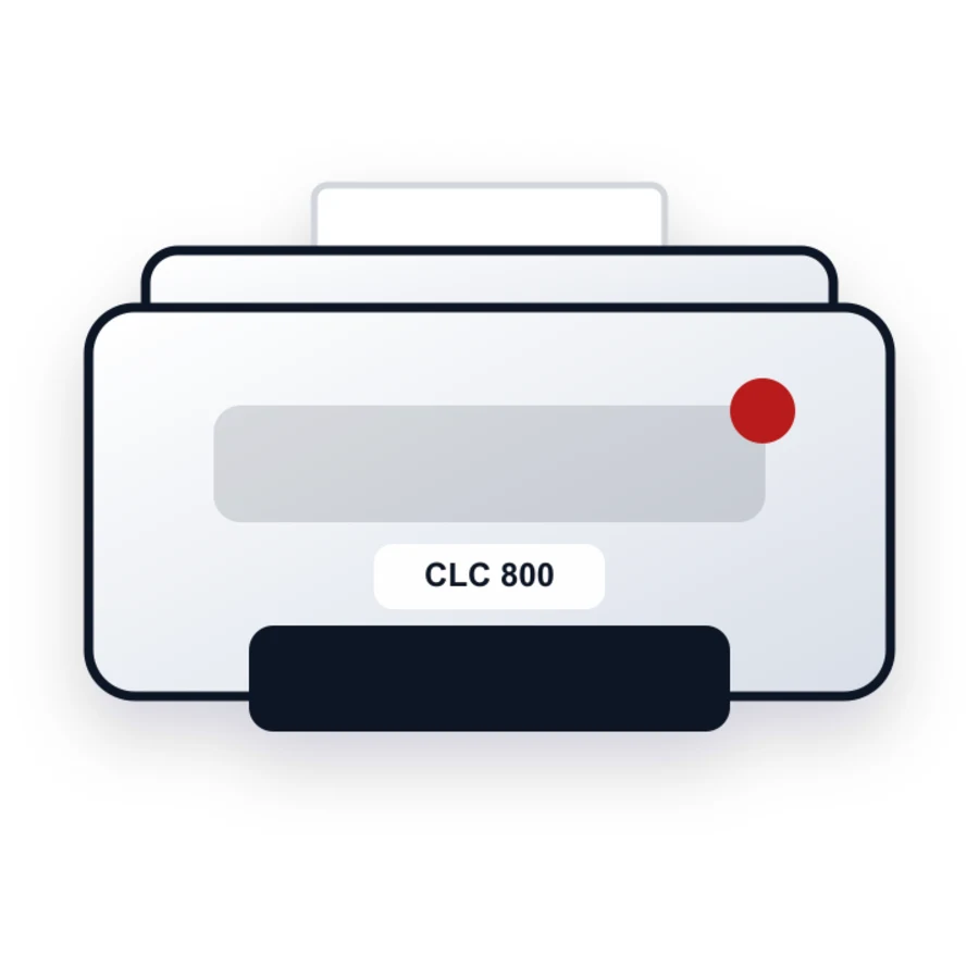 Canon CLC 800 printer illustration