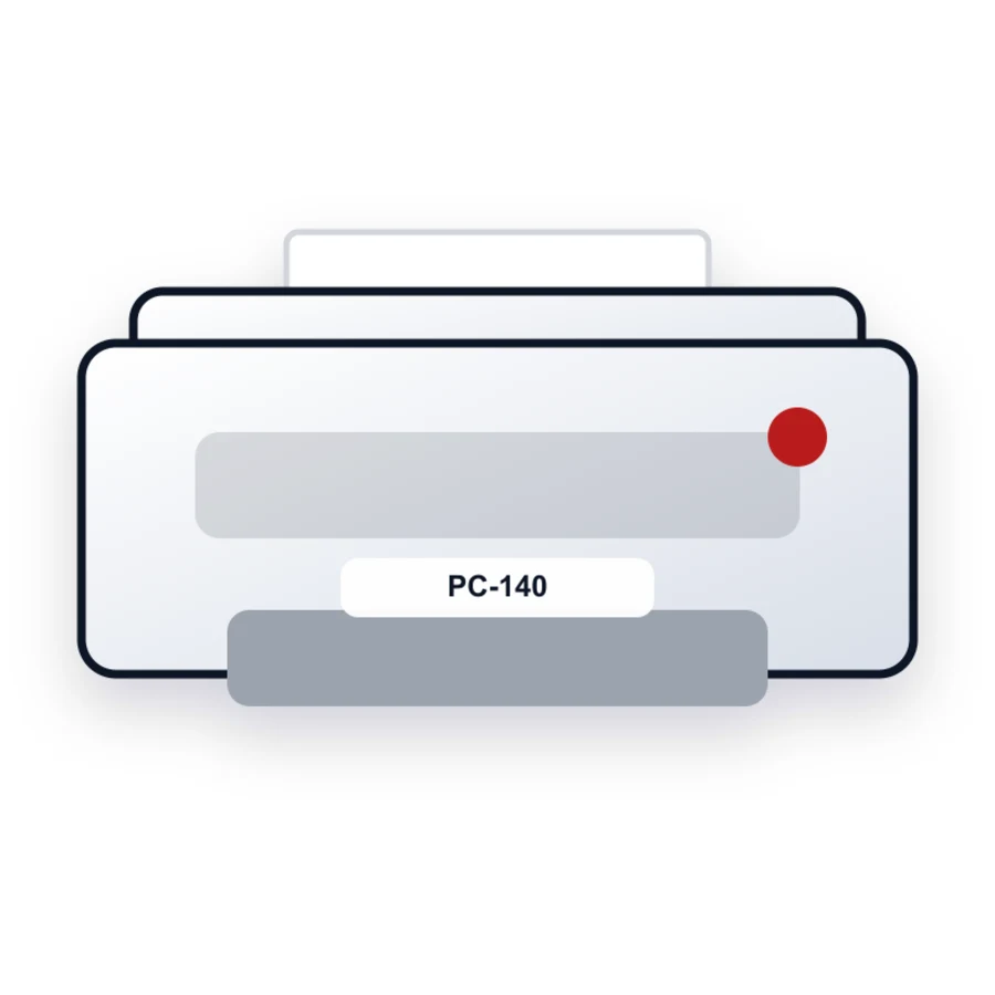 Canon PC-140 printer illustration