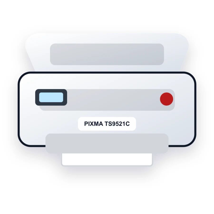 Canon PIXMA TS9521C printer illustration