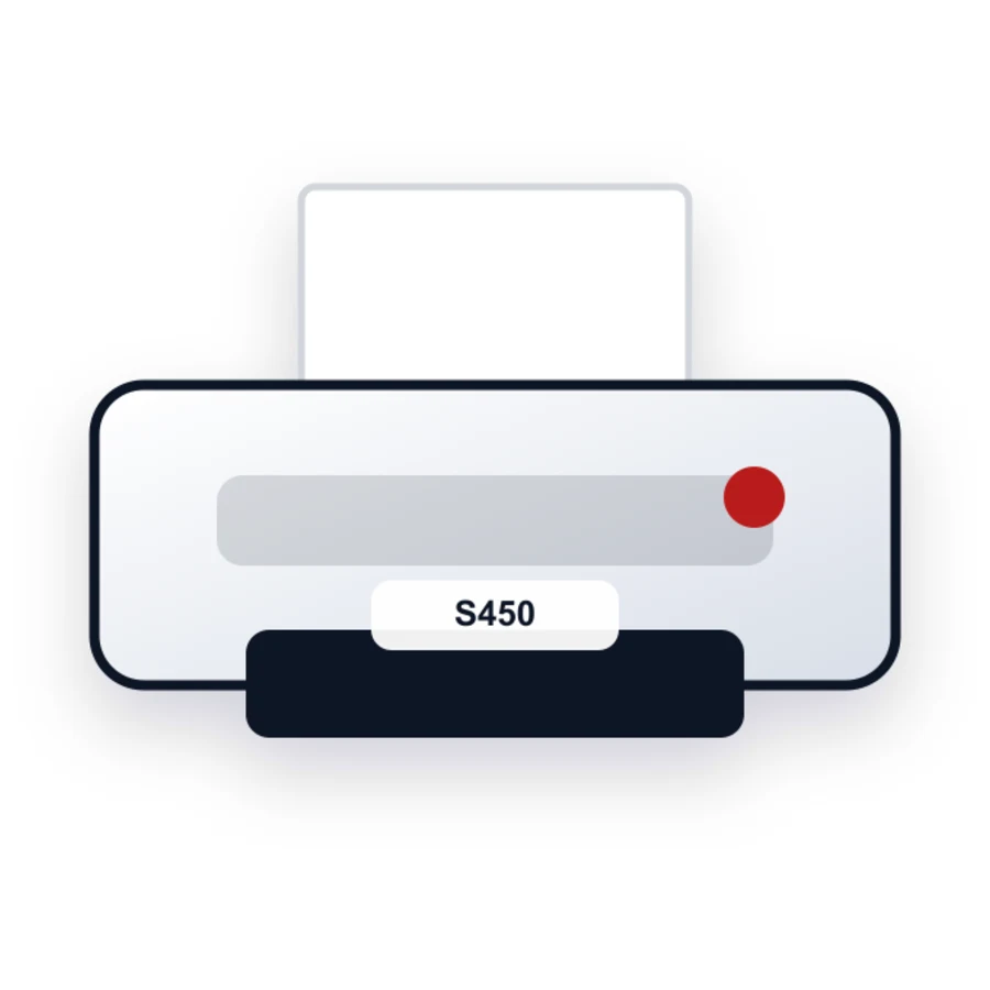 Canon S450 printer illustration