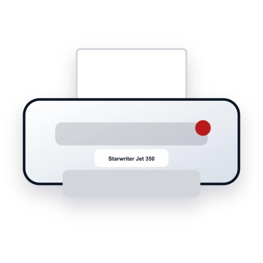 Canon Starwriter Jet 350C printer illustration