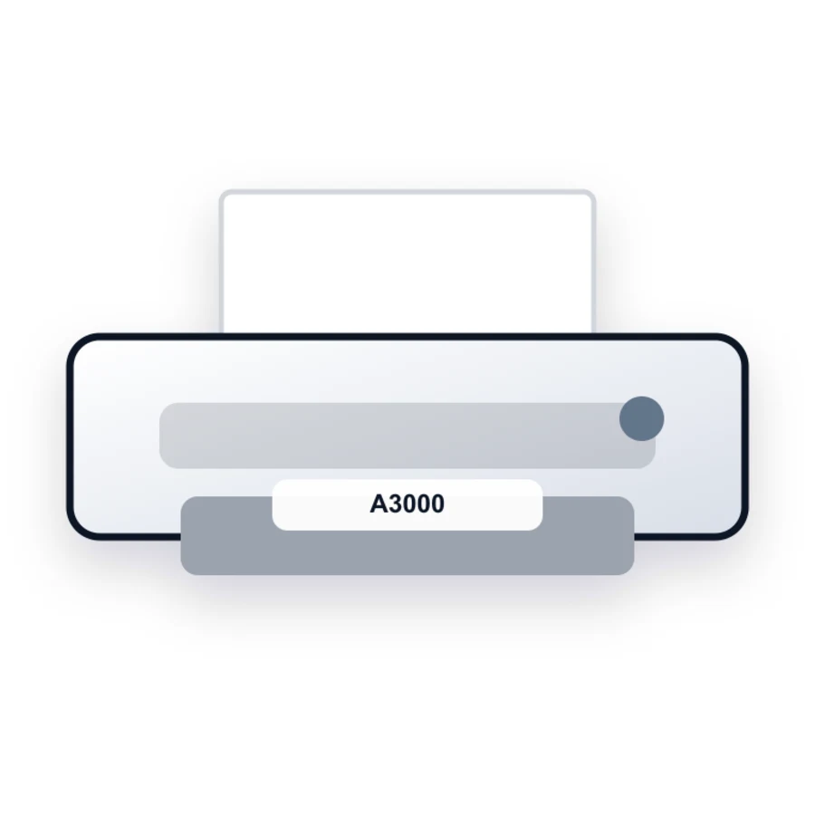 Compaq A3000 printer illustration