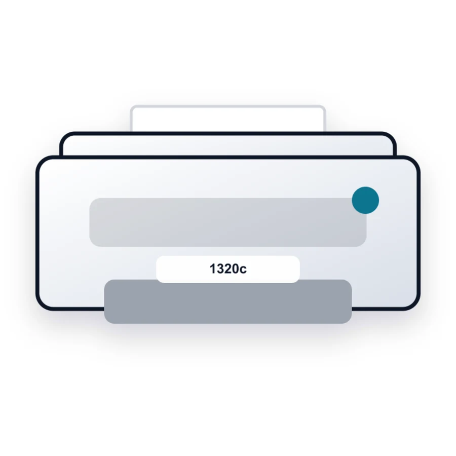 Dell 1320c printer illustration