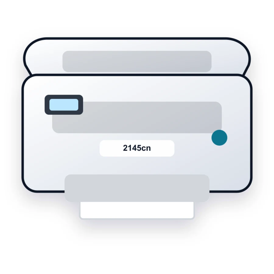 Dell 2145cn printer illustration