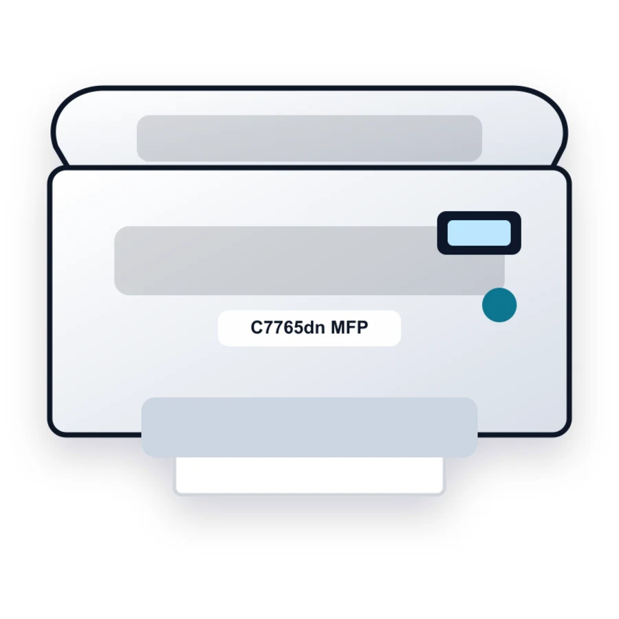 Dell C7765dn MFP printer illustration