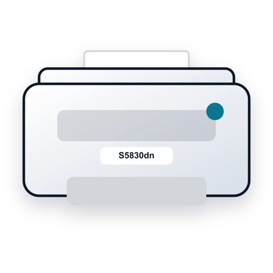 Dell S5830dn printer illustration
