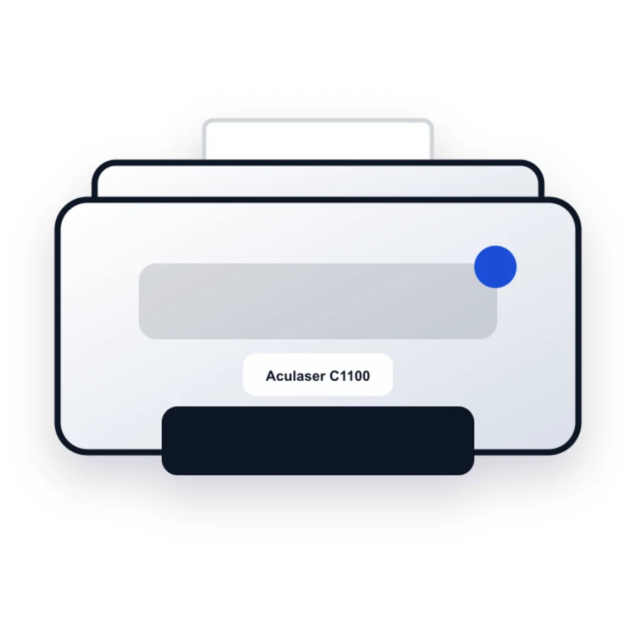 Epson Aculaser C1100 printer illustration