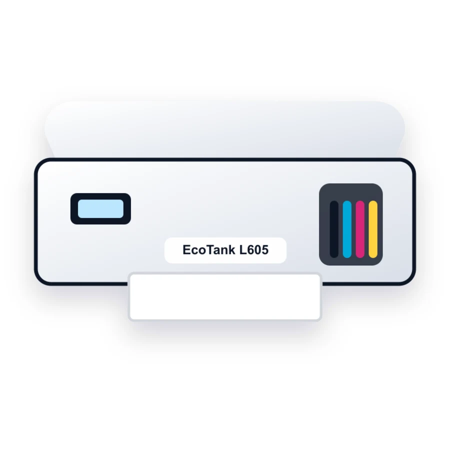 Epson EcoTank L605 printer illustration