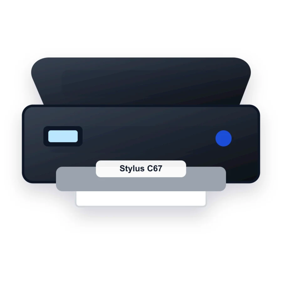 Epson Stylus C67 printer illustration