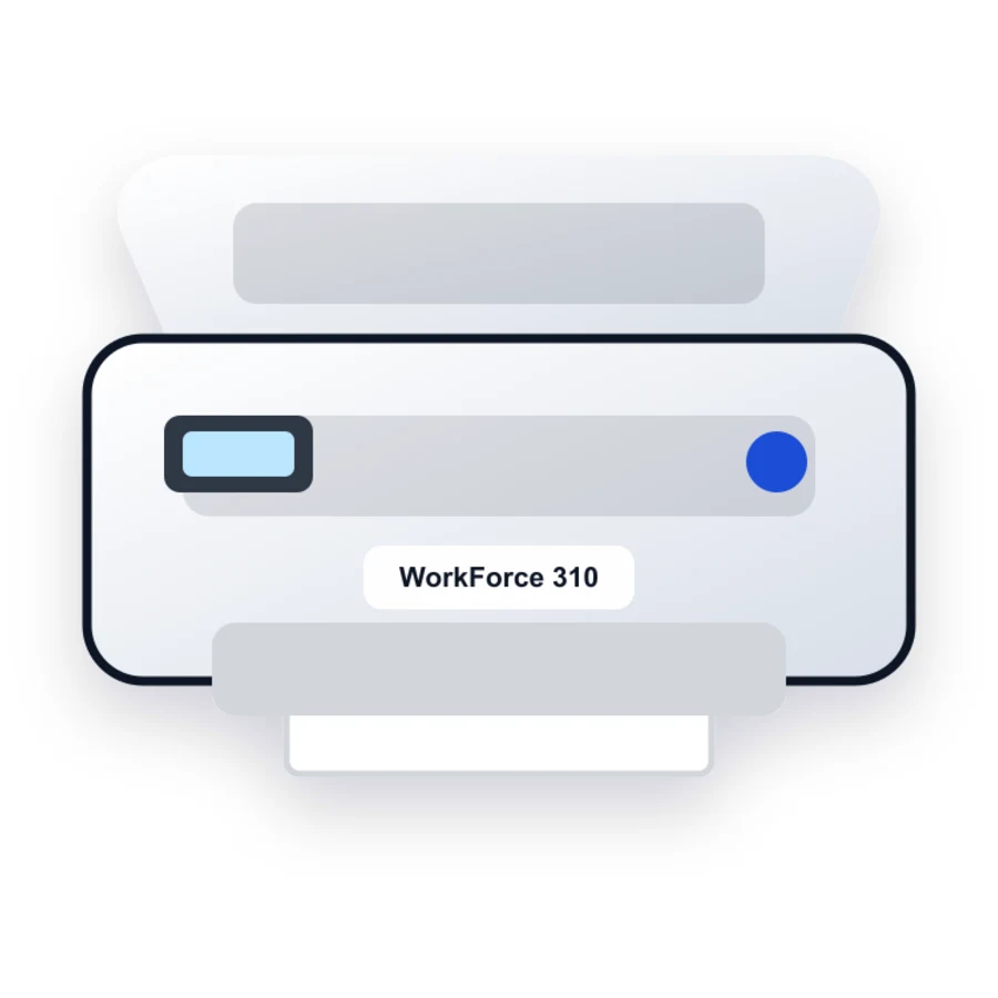 Epson WorkForce 310 printer illustration