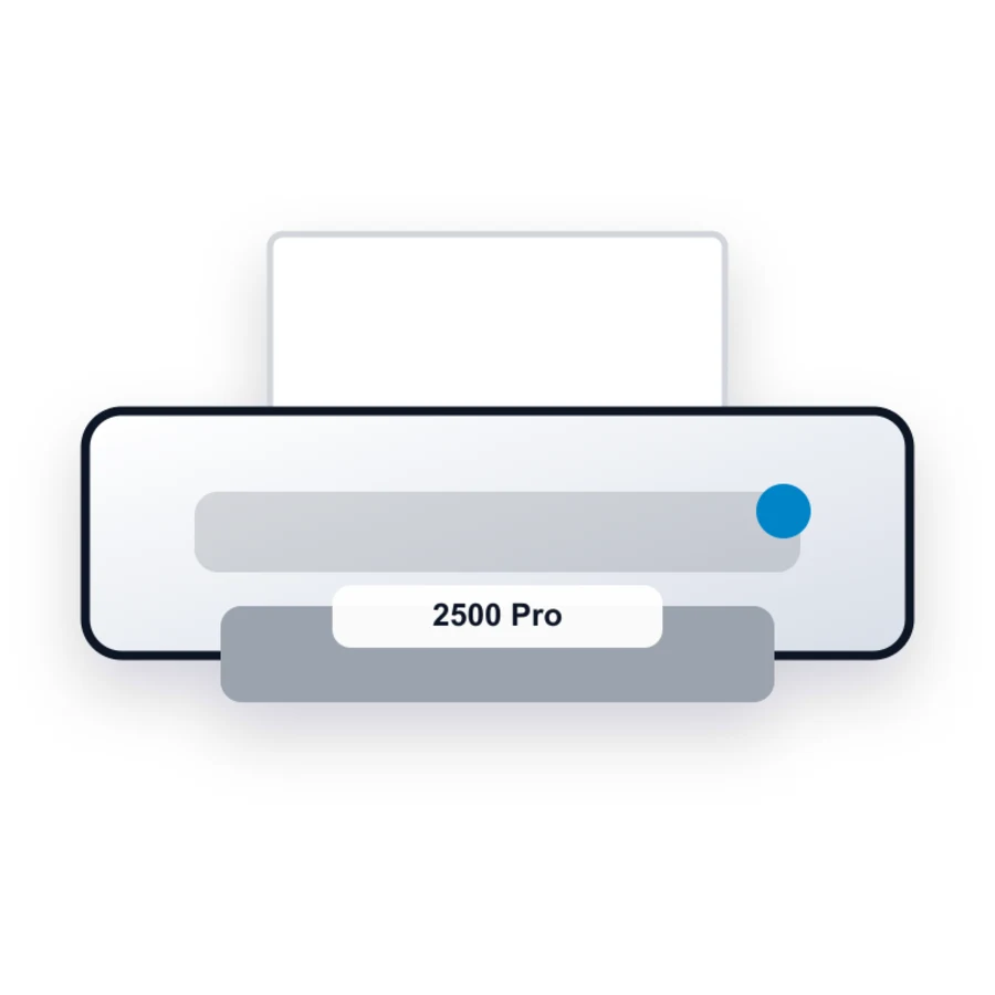 HP 2500 Pro printer illustration