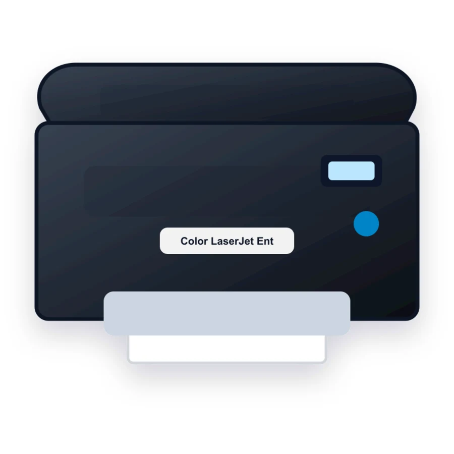 HP Color LaserJet Enterprise M856x printer illustration