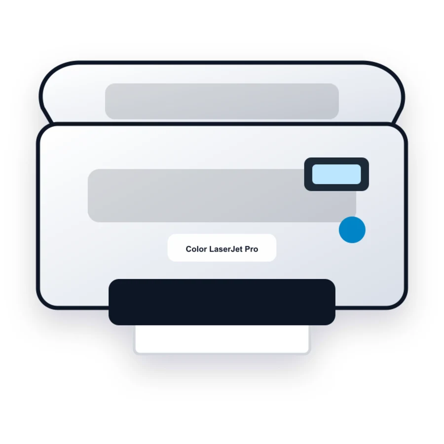 HP Color LaserJet Pro 600 MFP M675 printer illustration
