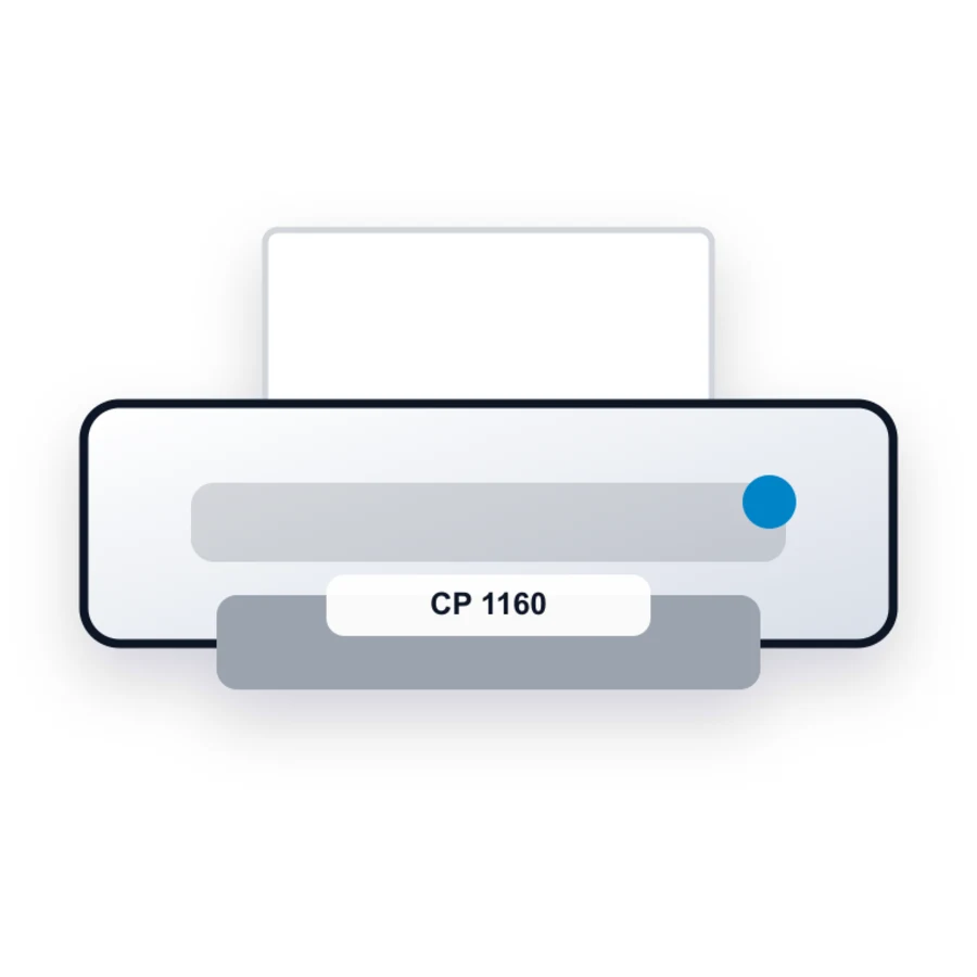 HP CP 1160 printer illustration