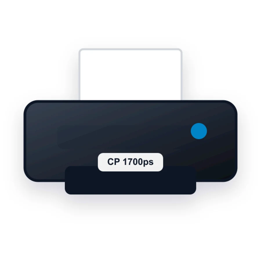 HP CP 1700ps printer illustration