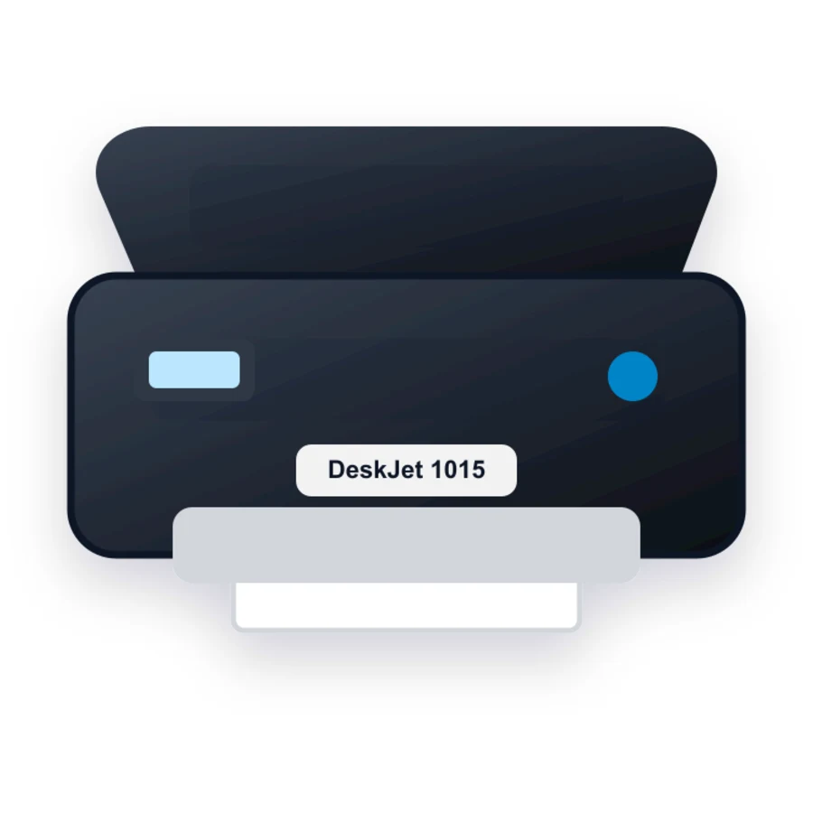 HP DeskJet 1015 printer illustration