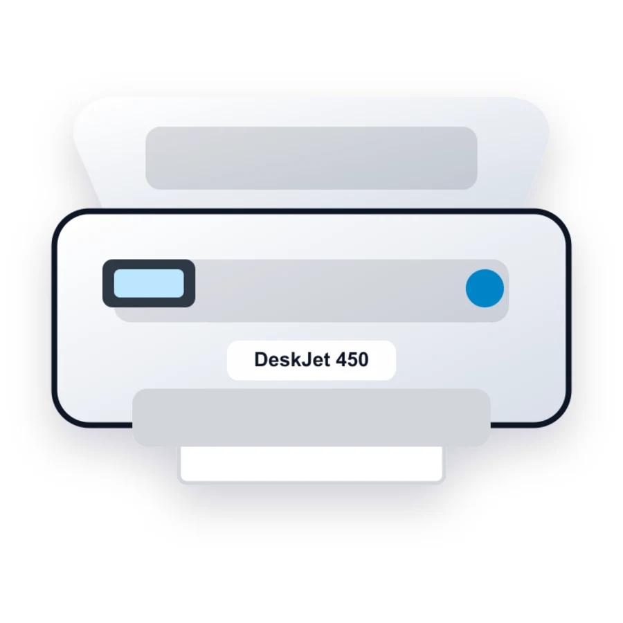 HP DeskJet 450 printer illustration