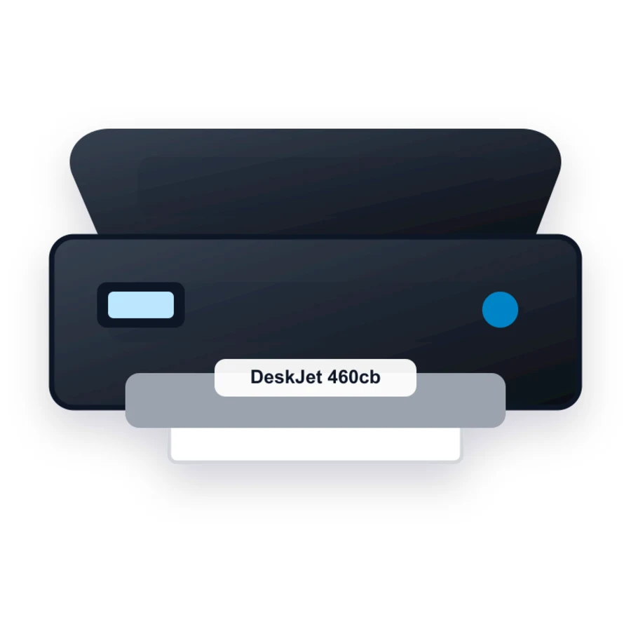 HP DeskJet 460cb printer illustration