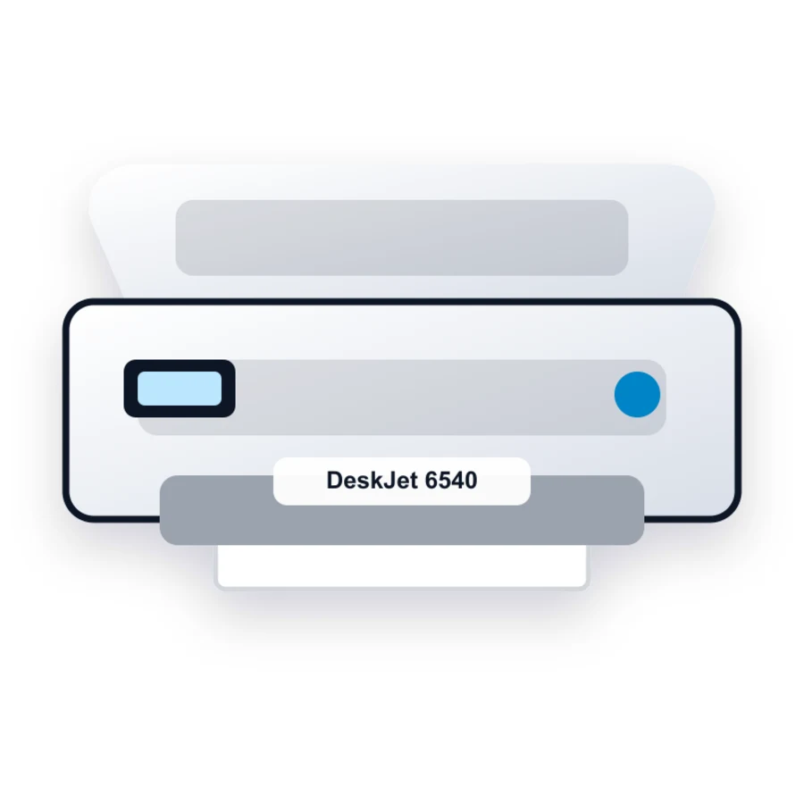 HP DeskJet 6540 printer illustration