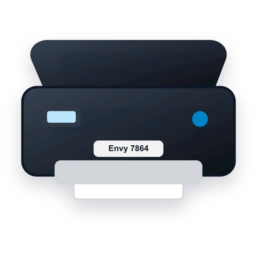 HP Envy 7864 printer illustration