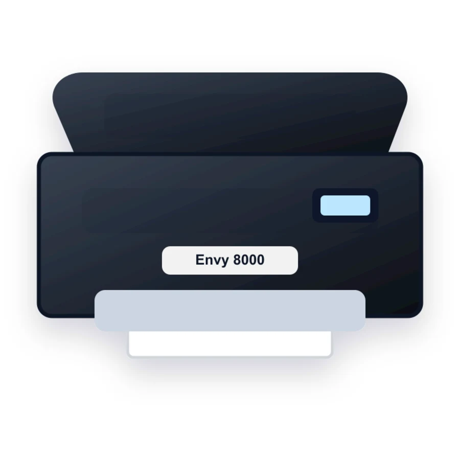 HP Envy 8000 printer illustration