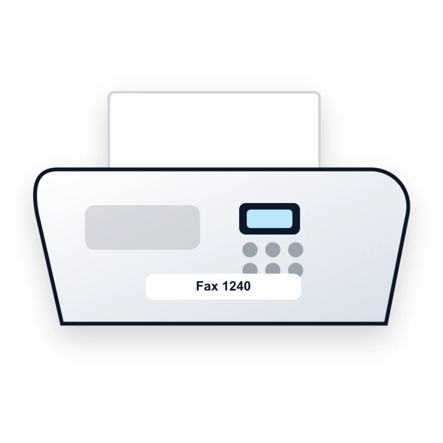HP Fax 1240 printer illustration