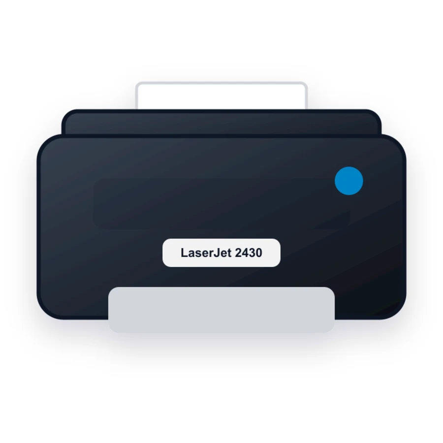 HP LaserJet 2430 printer illustration