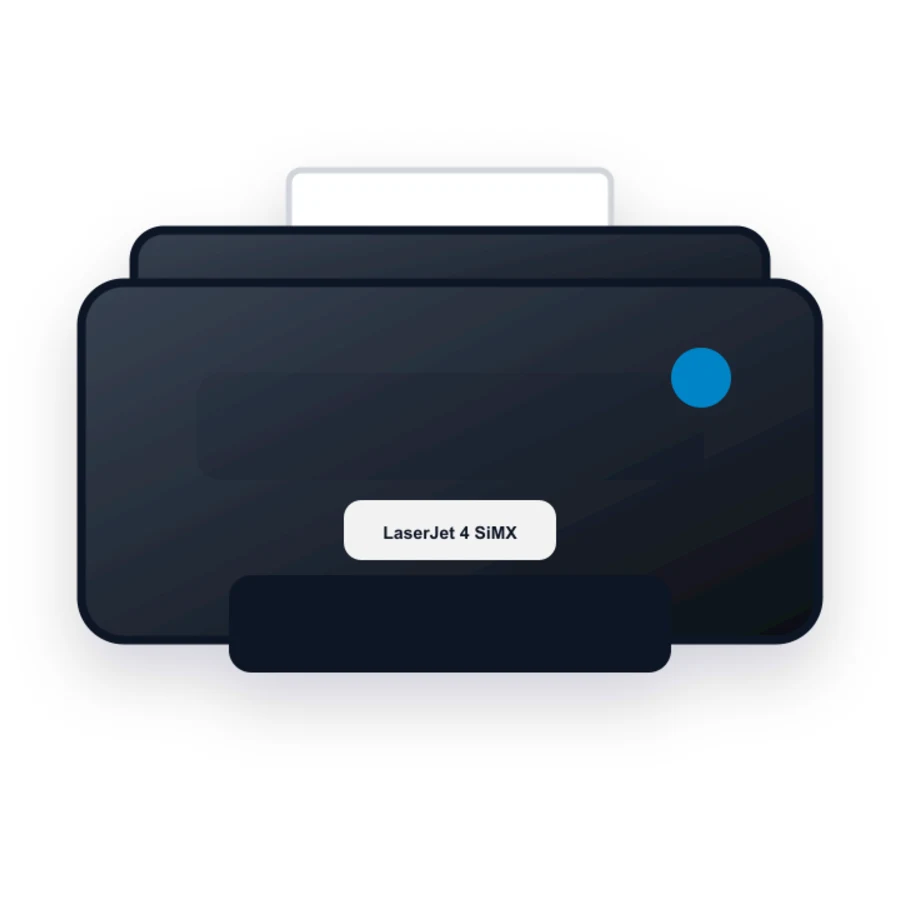 HP LaserJet 4 SiMX printer illustration