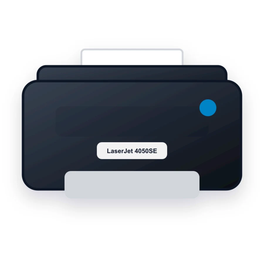 HP LaserJet 4050SE printer illustration