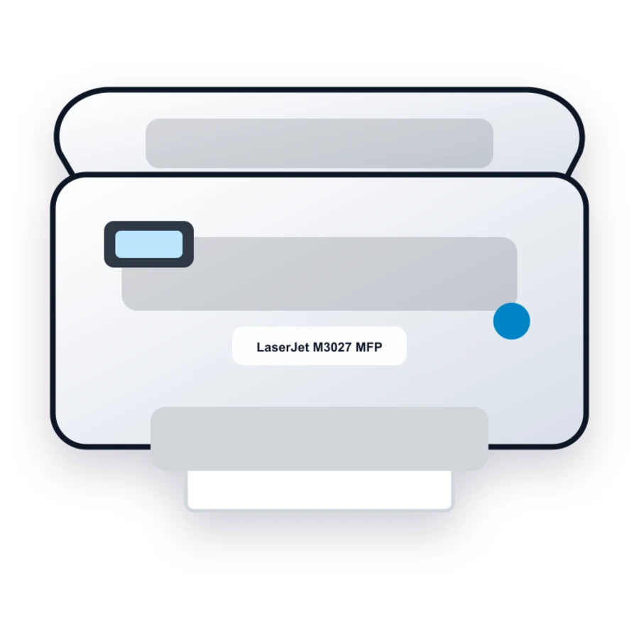 HP LaserJet M3027 MFP printer illustration