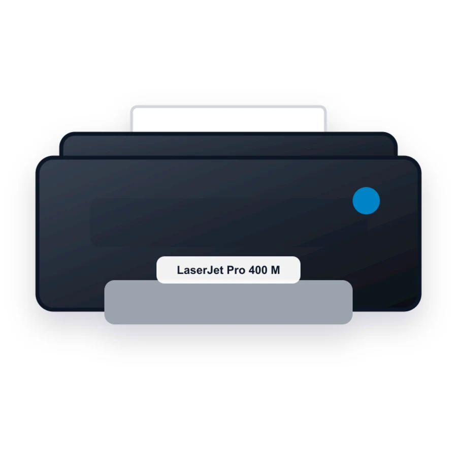 HP LaserJet Pro 400 M401d printer illustration