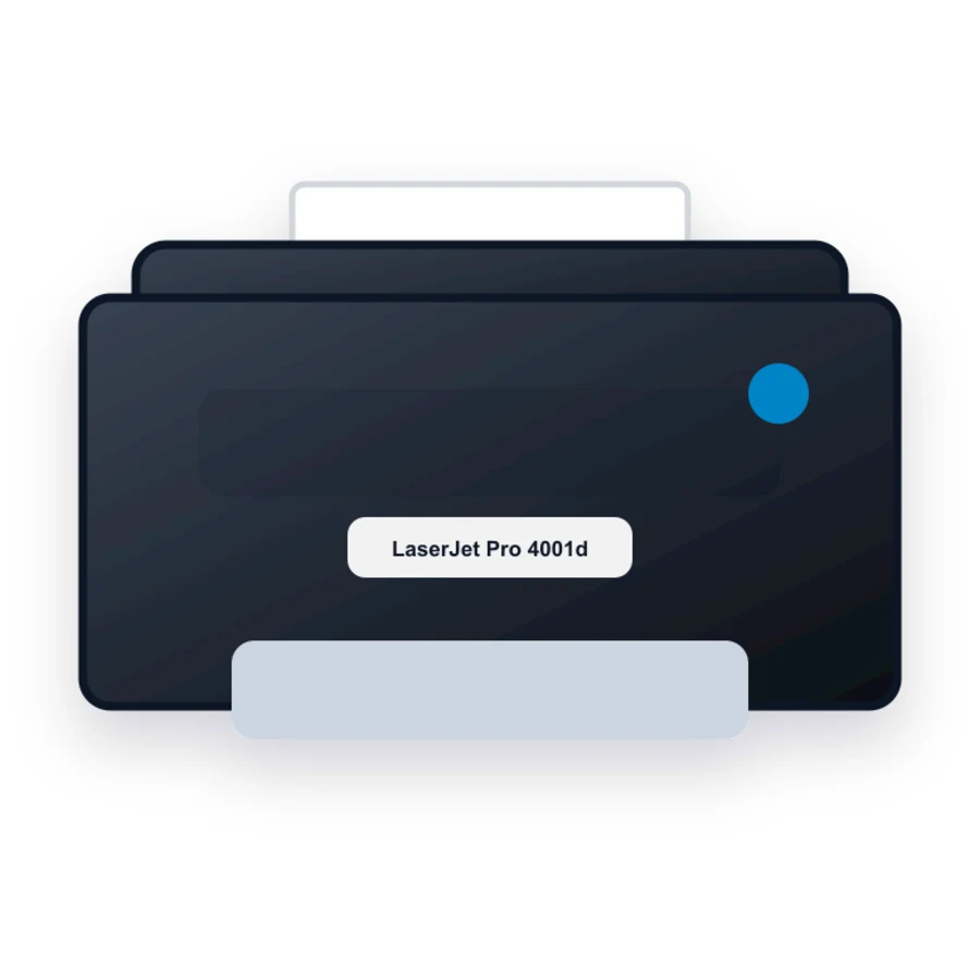 HP LaserJet Pro 4001dne printer illustration