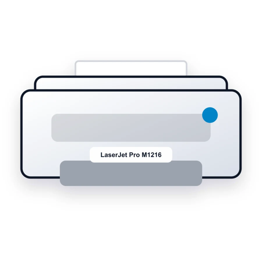 HP LaserJet Pro M1216nfh printer illustration