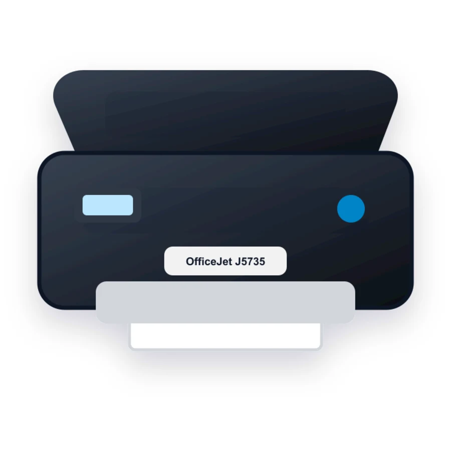 HP OfficeJet J5735 printer illustration