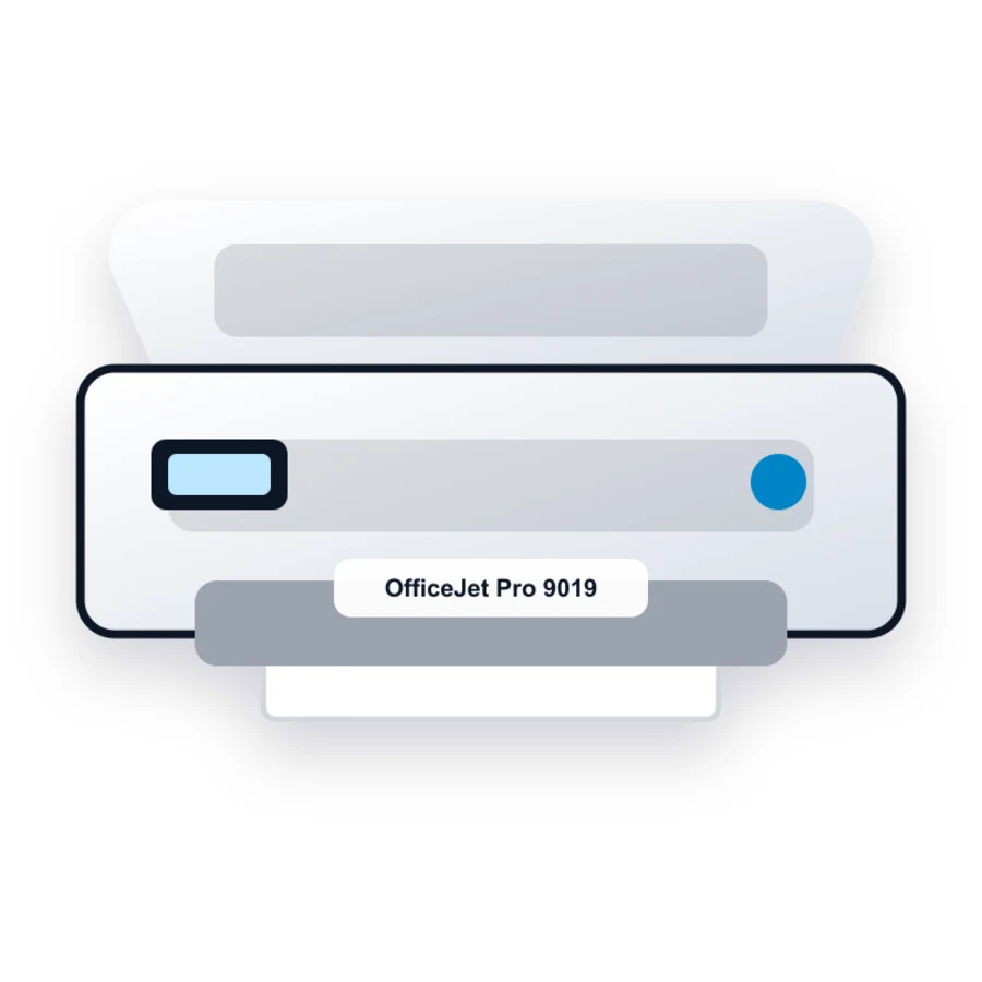 HP OfficeJet Pro 9019 All-in-One printer illustration