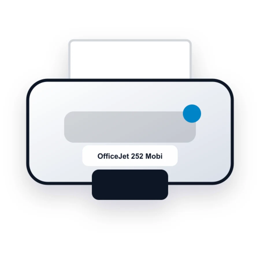 HP OfficeJet 252 Mobile printer illustration